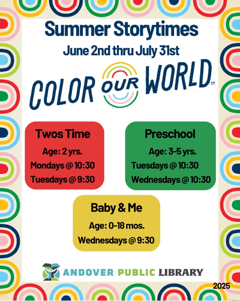 SRP 2025 Storytime Flyer