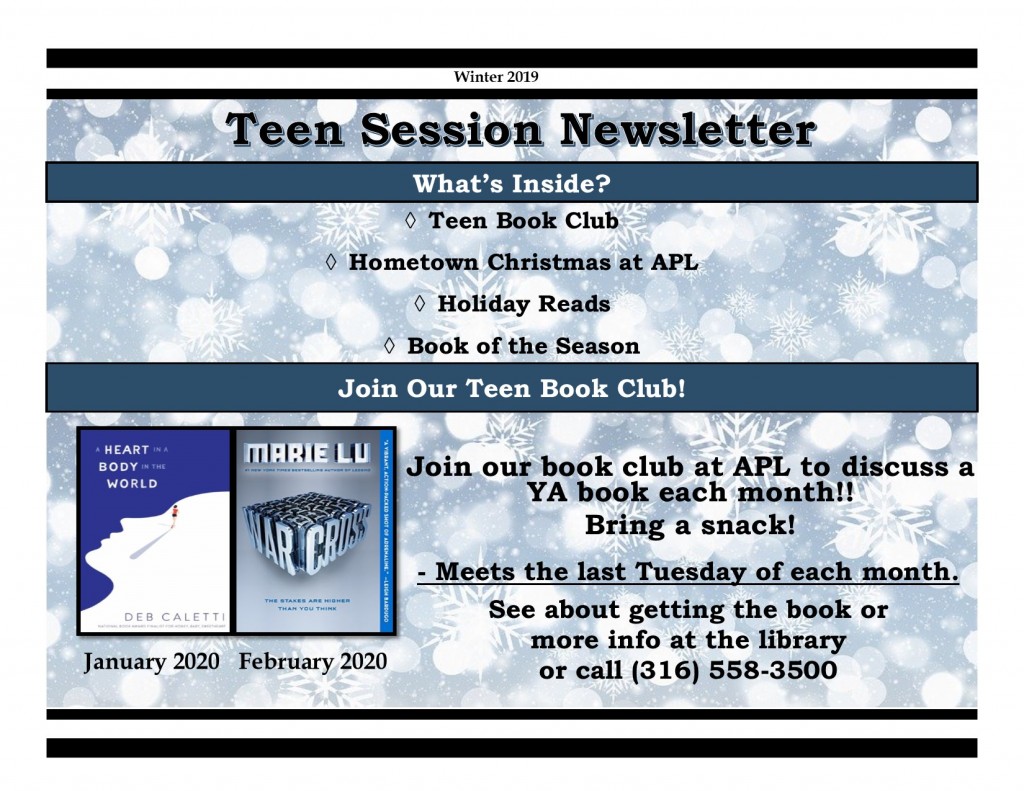 Winter 2019 Teen Newsletter