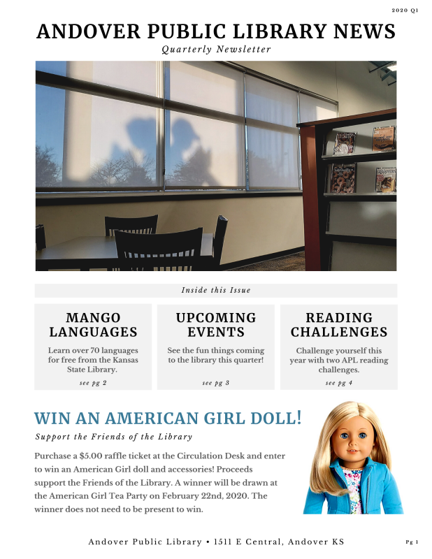 APL Newsletter 2020 Q1