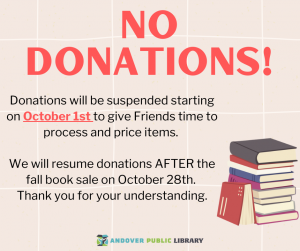 No donations-Oct 24