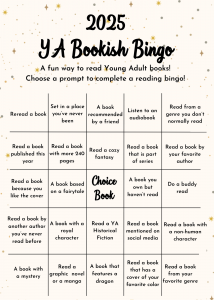 2025 YA Bookish Bingo (1)