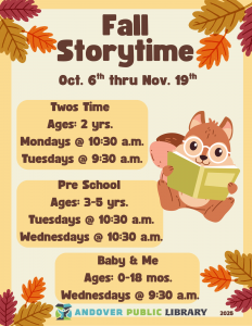 Fall Storytime 2025