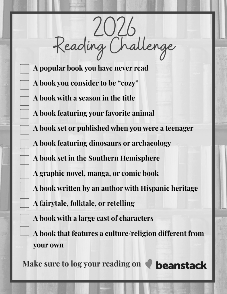 2026 12 book reading challenge