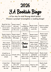 2026 YA Bookish Bingo