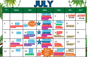 July calendar updated